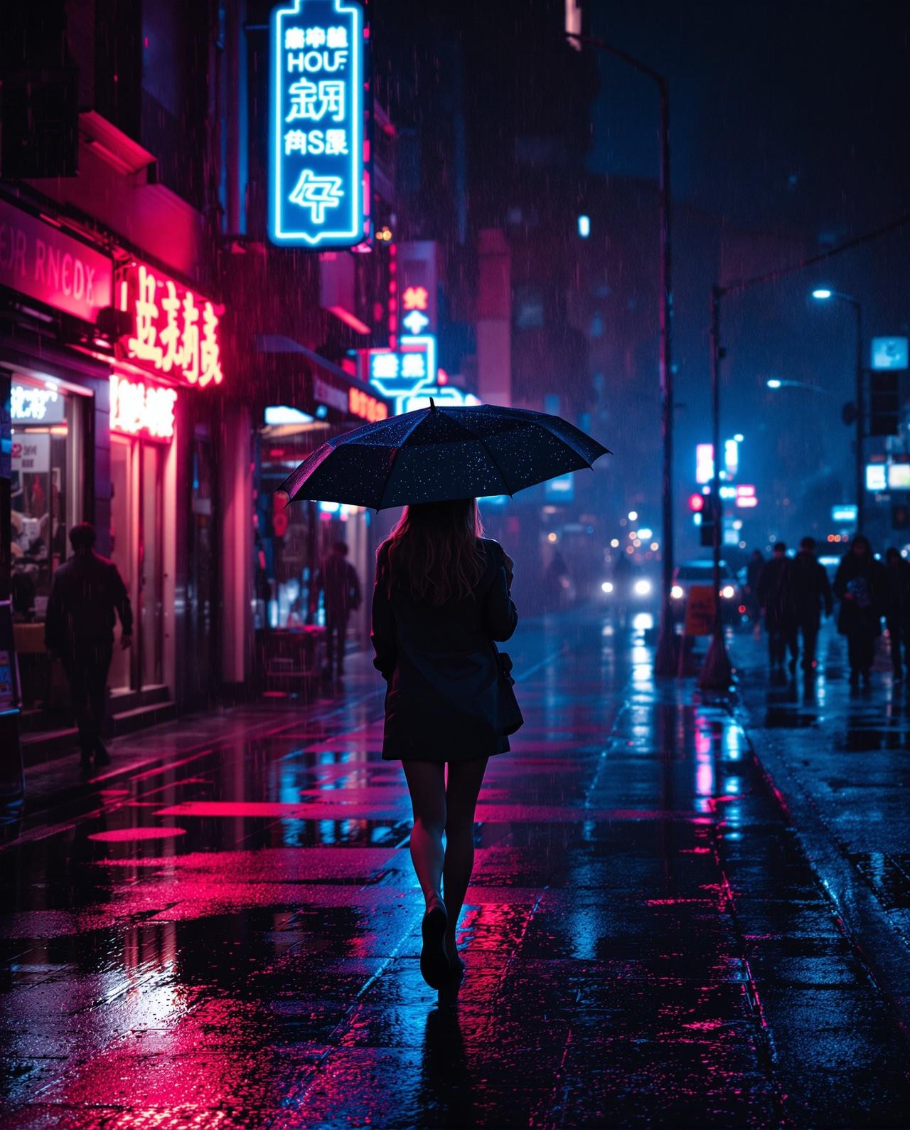 雨后霓虹 · 都市氛围感街拍 - 写真套图唯美写真作品，摄影师张星河